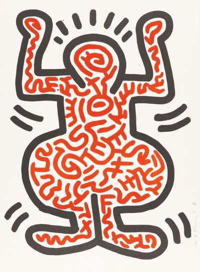 Ludo 1 - Signed Print by Keith Haring 1985 - MyArtBroker