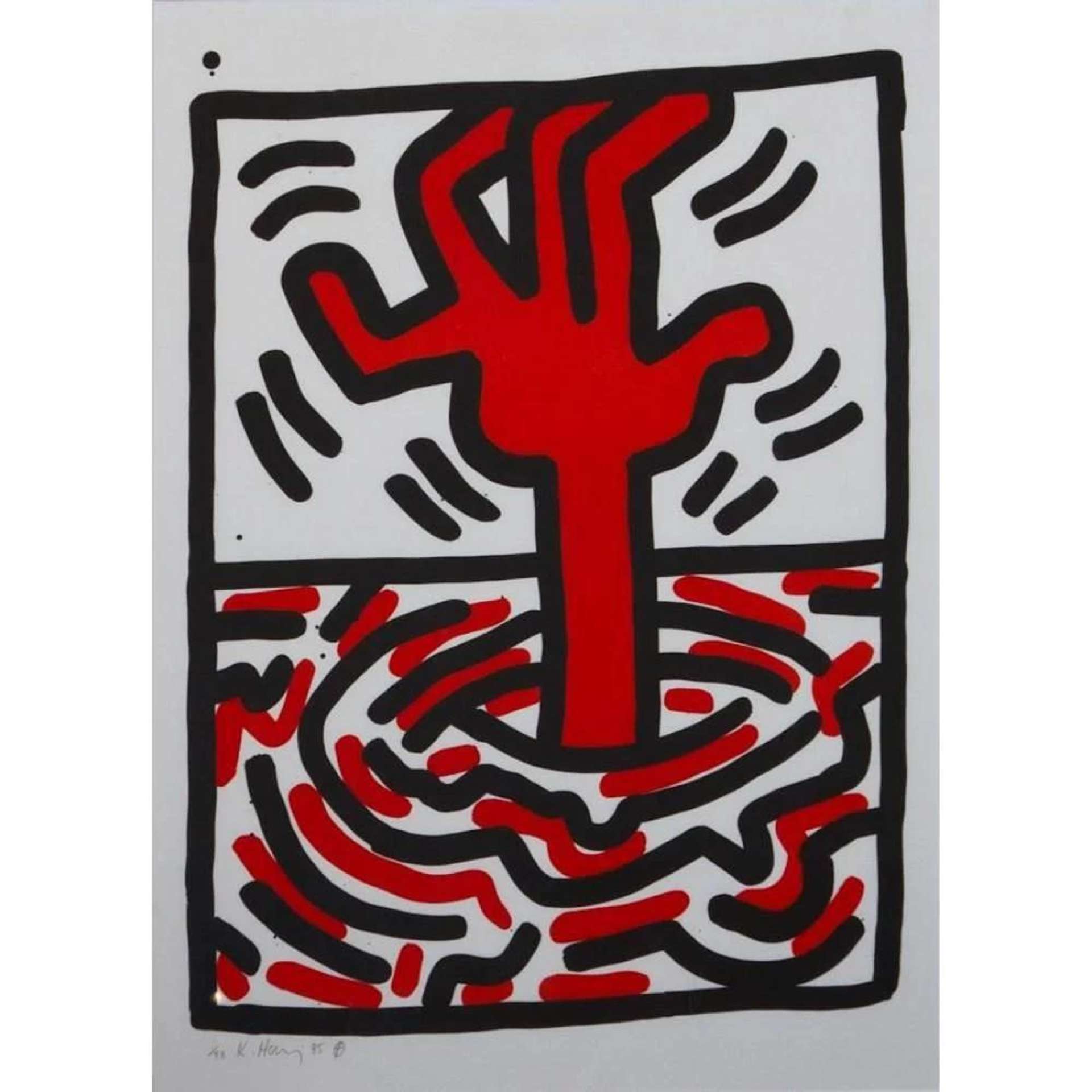 Ludo 5 - Signed Print by Keith Haring 1985 - MyArtBroker