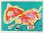 Karel Appel: Luminous Cat - Signed Print