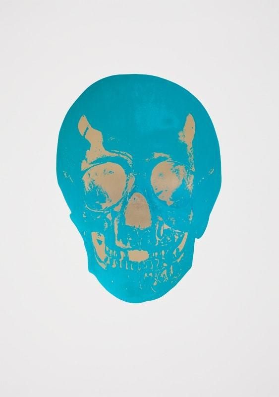 初売り Dead The Hirst Damien (turquoise, Print (Signed gold) cool テーブル・チェア・ハンモック