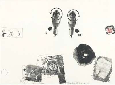 Test Stone 5 - Signed Print by Robert Rauschenberg 1967 - MyArtBroker
