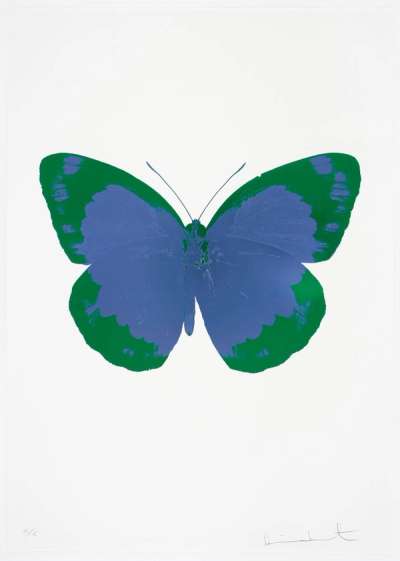 The Souls II (frost blue, emerald green, blind impression) - Signed Print by Damien Hirst 2010 - MyArtBroker