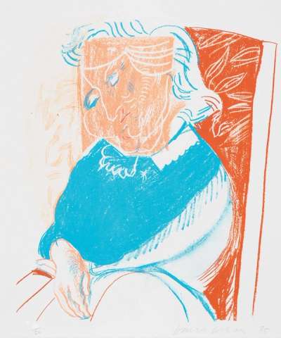 Portrait Of Mother II - Signed Print by David Hockney 1986 - MyArtBroker