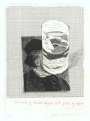 David Hockney: Postcard Of Richard Wagner With A Glass Of Water - Signed Print