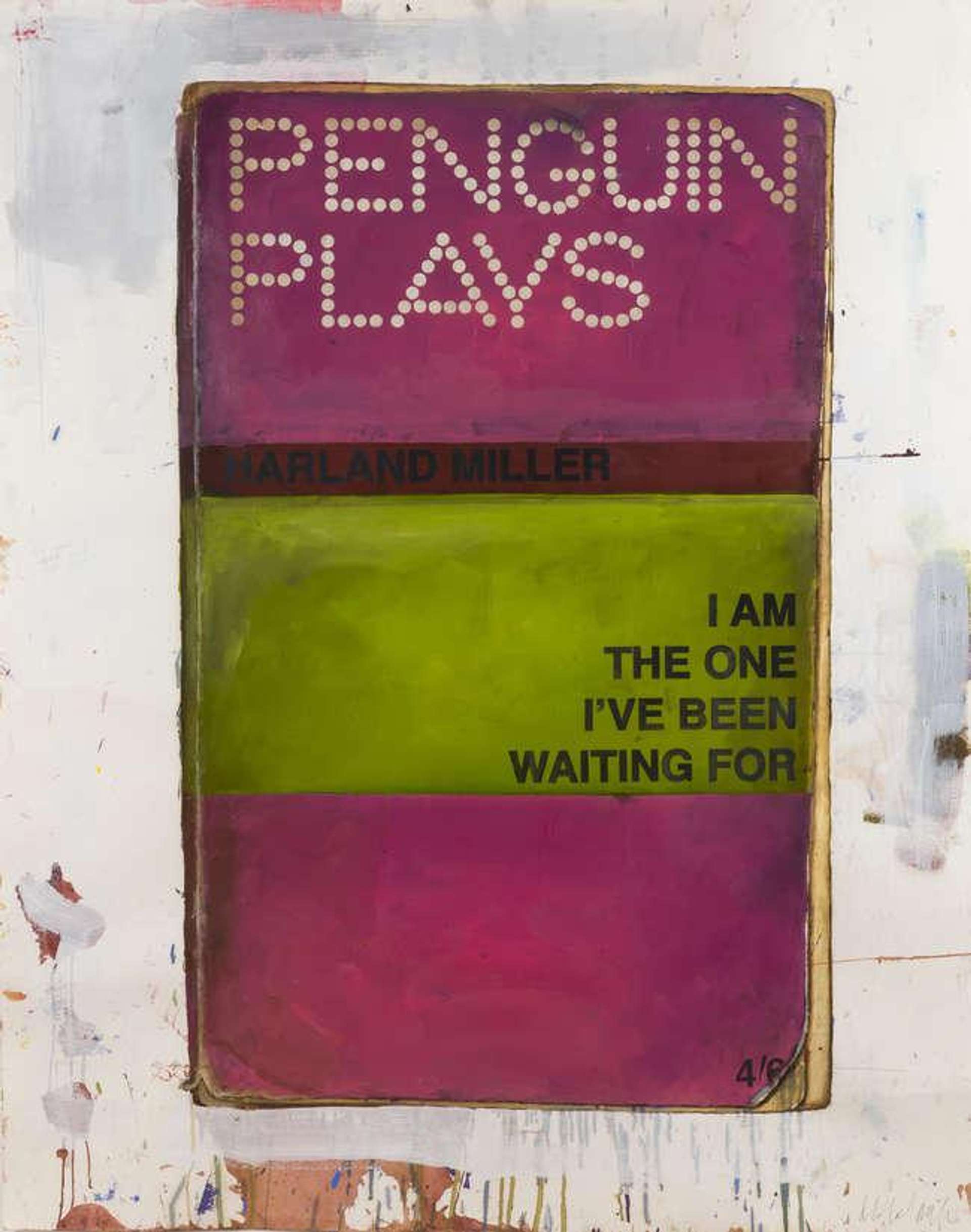 I Am The One I've Been Waiting For (red and yellow) by Harland Miller