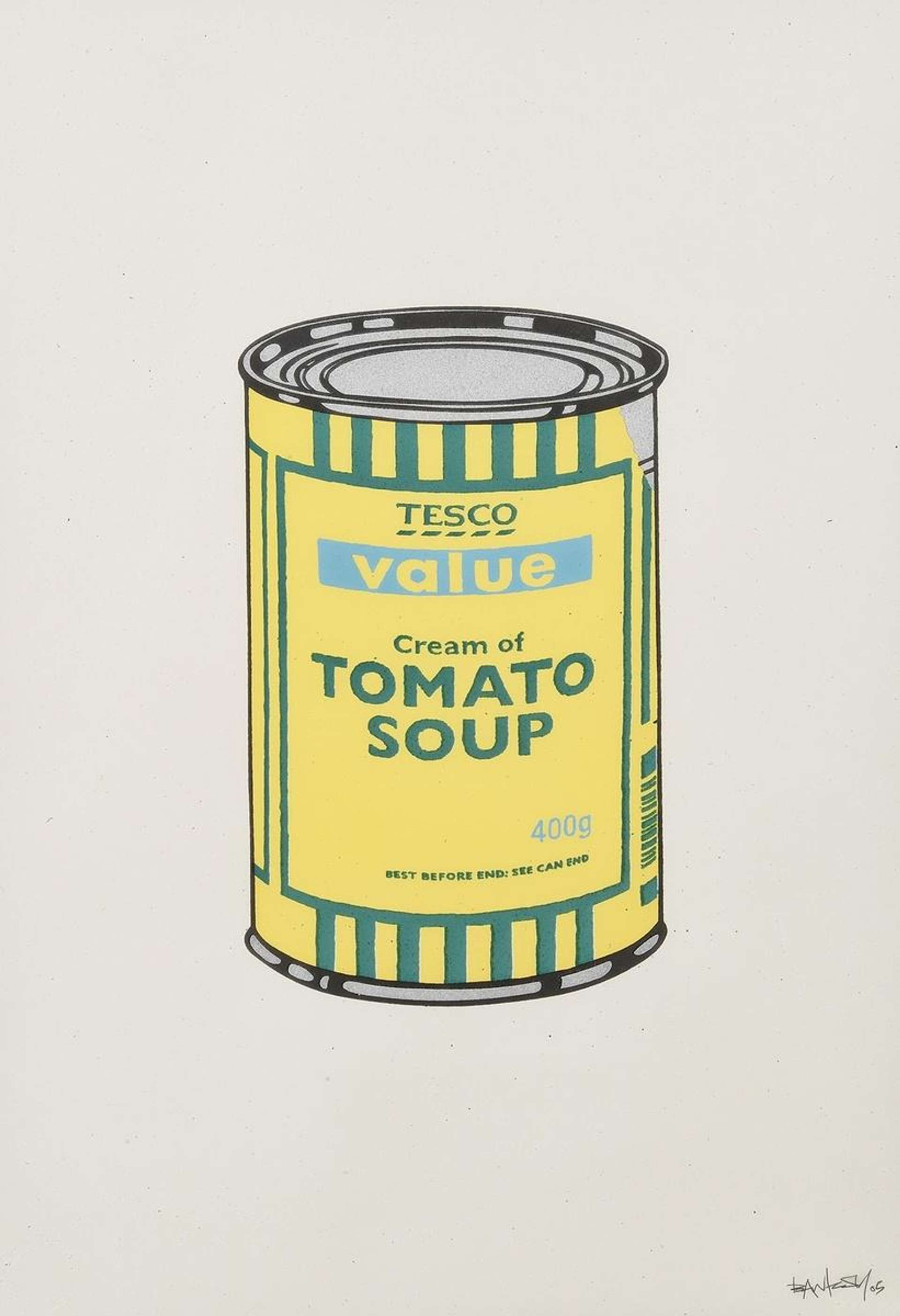 Soup Can (yellow, emerald and sky blue) - Signed Print by Banksy 2005 - MyArtBroker