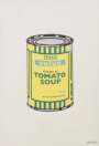 Banksy: Soup Can (yellow, emerald and sky blue) - Signed Print