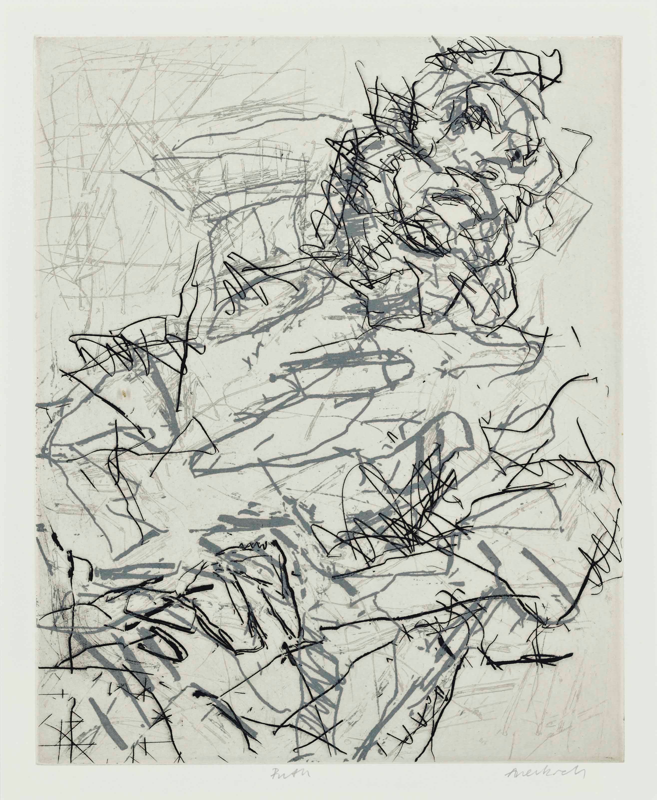 Signerad Rutho Frank Auerbach Ruth (Signed Print) 1994 | MyArtBroker