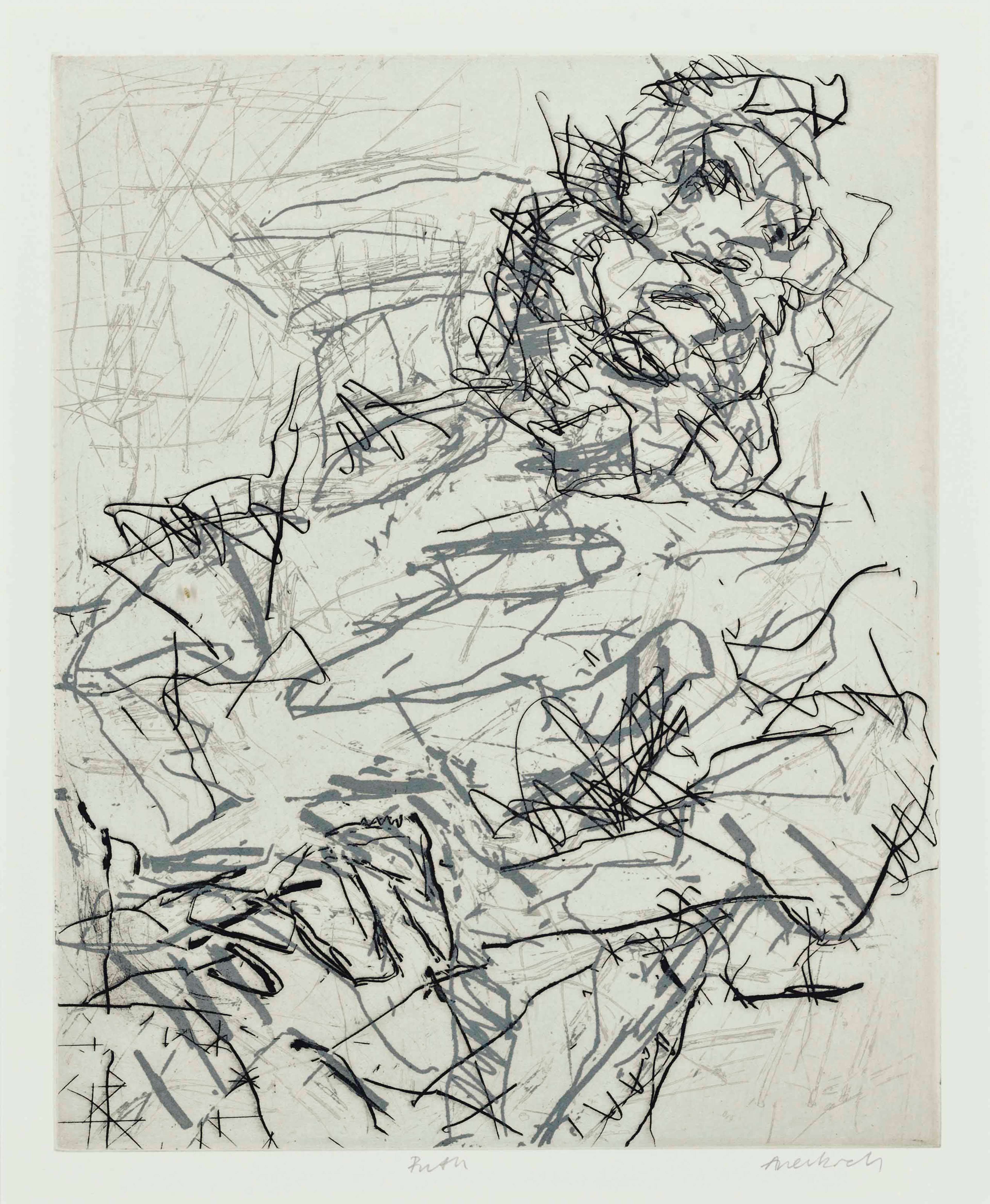 Ruth - Signed Print by Frank Auerbach 1994 - MyArtBroker