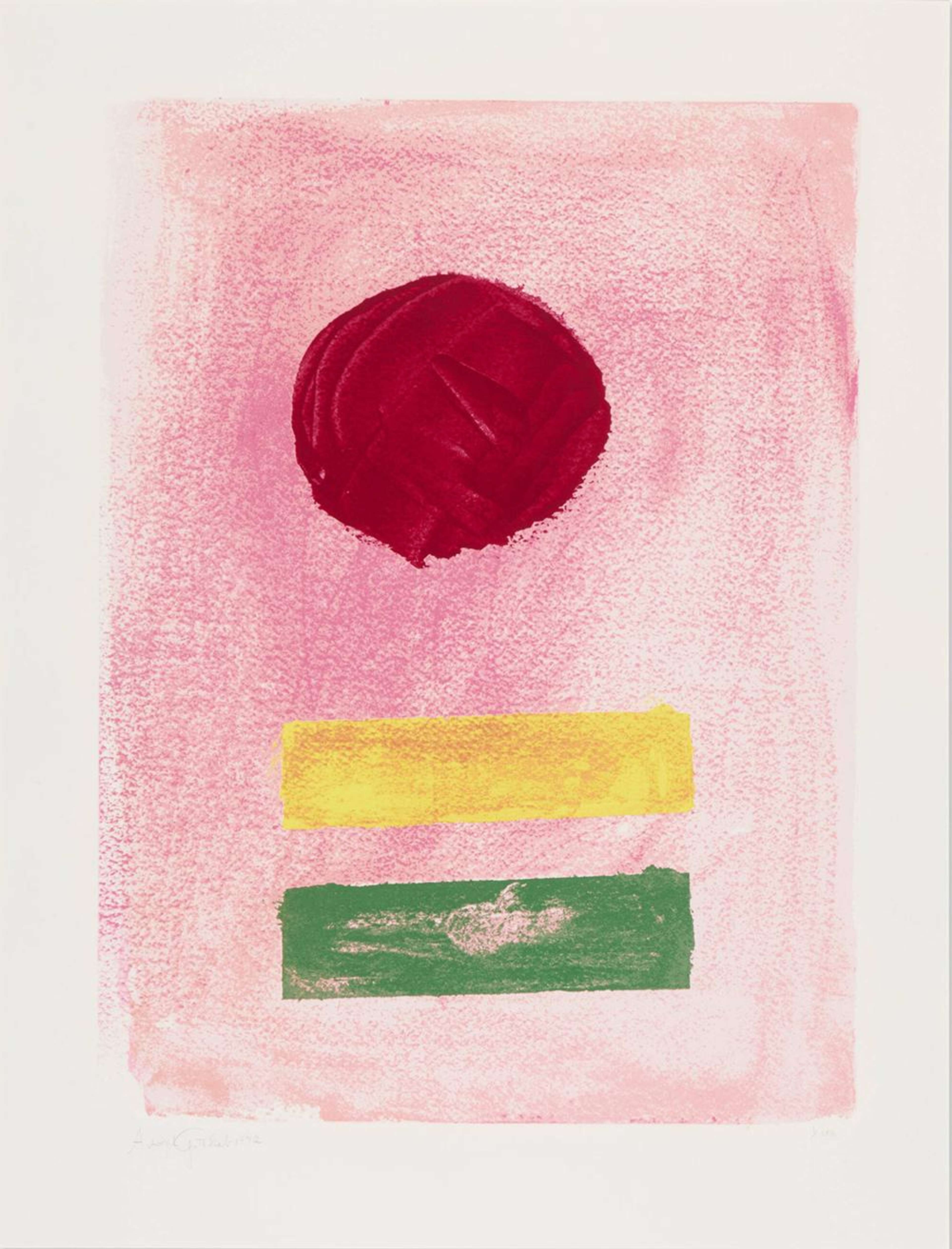 Pink Ground - Signed Print by Adolph Gottlieb 1972 - MyArtBroker