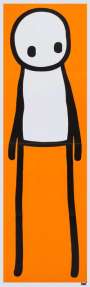 Stik: Standing Figure (orange) - Signed Print