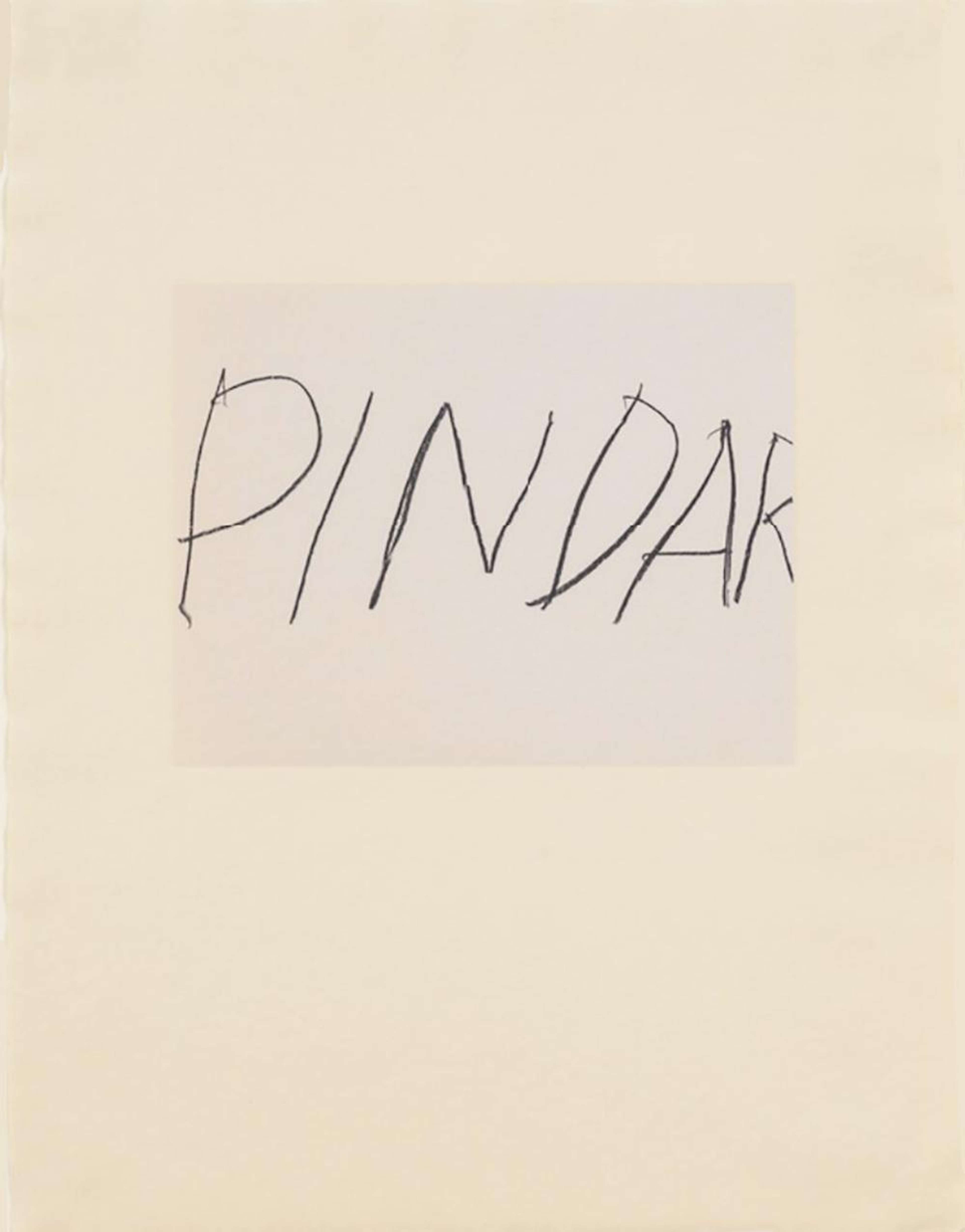 Pindar - Signed Print by Cy Twombly 1978 - MyArtBroker