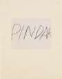 Cy Twombly: Pindar - Signed Print