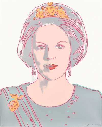Queen Beatrix Of The Netherlands (F. & S. II.339) - Signed Print by Andy Warhol undefined - MyArtBroker