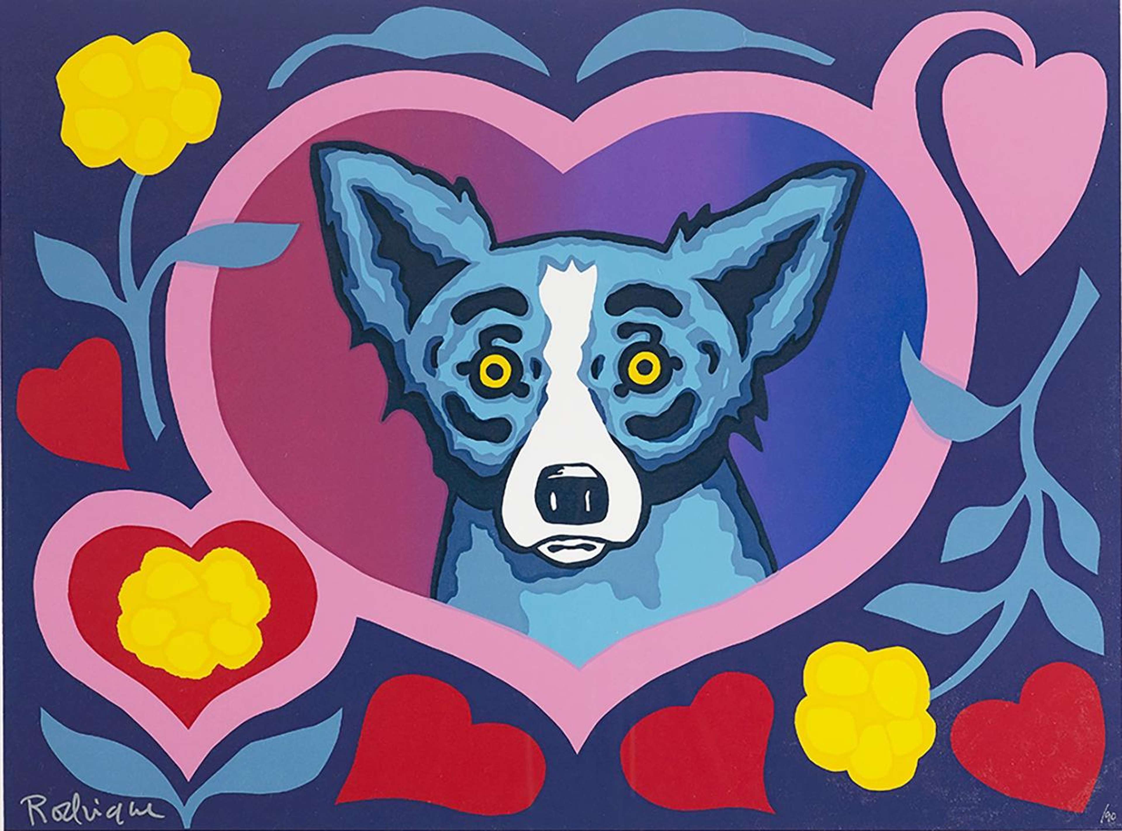 Our Love Blooms - Signed Print by George Rodrigue 2013 - MyArtBroker