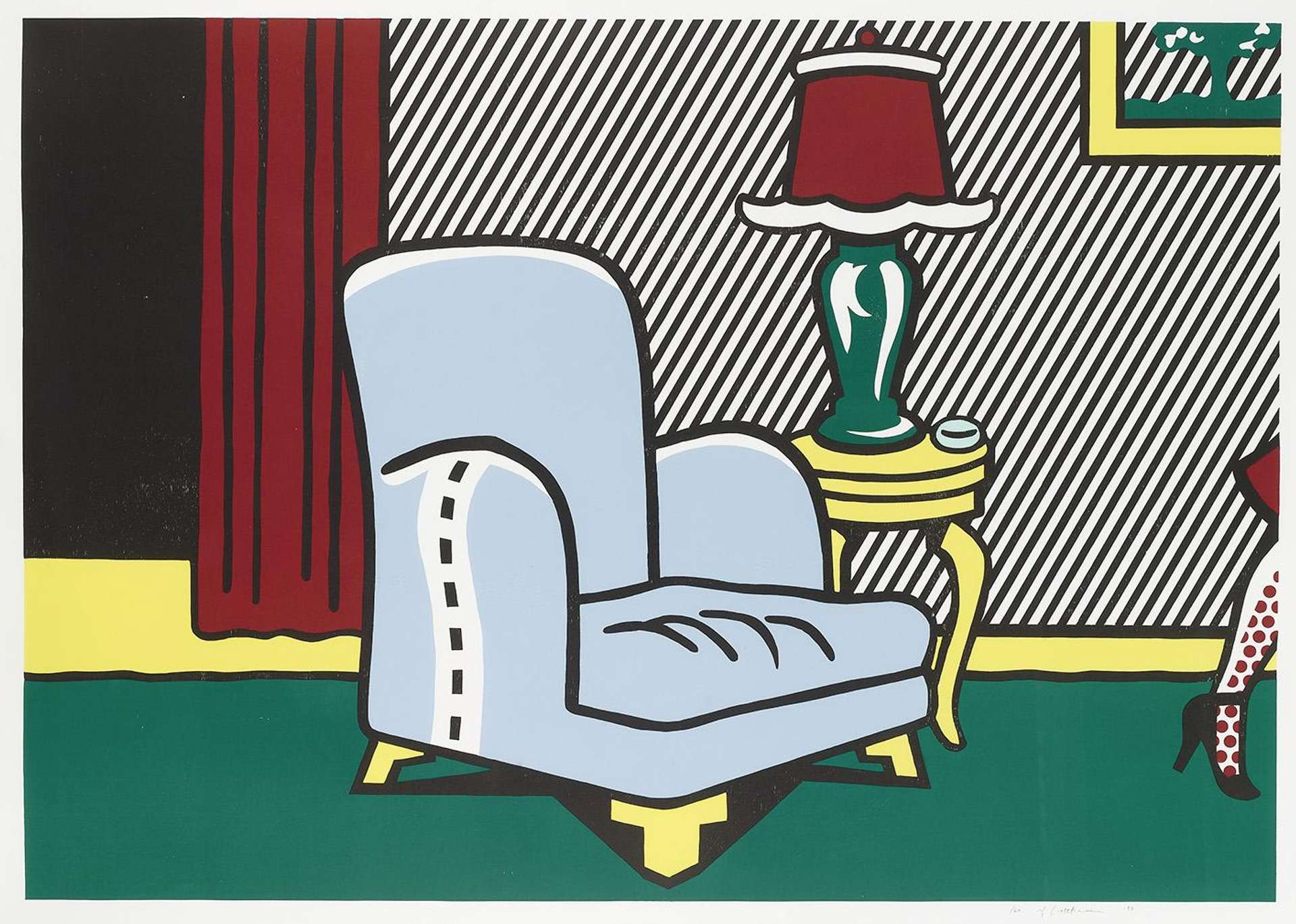 La Sortie - Signed Print by Roy Lichtenstein 1990 - MyArtBroker