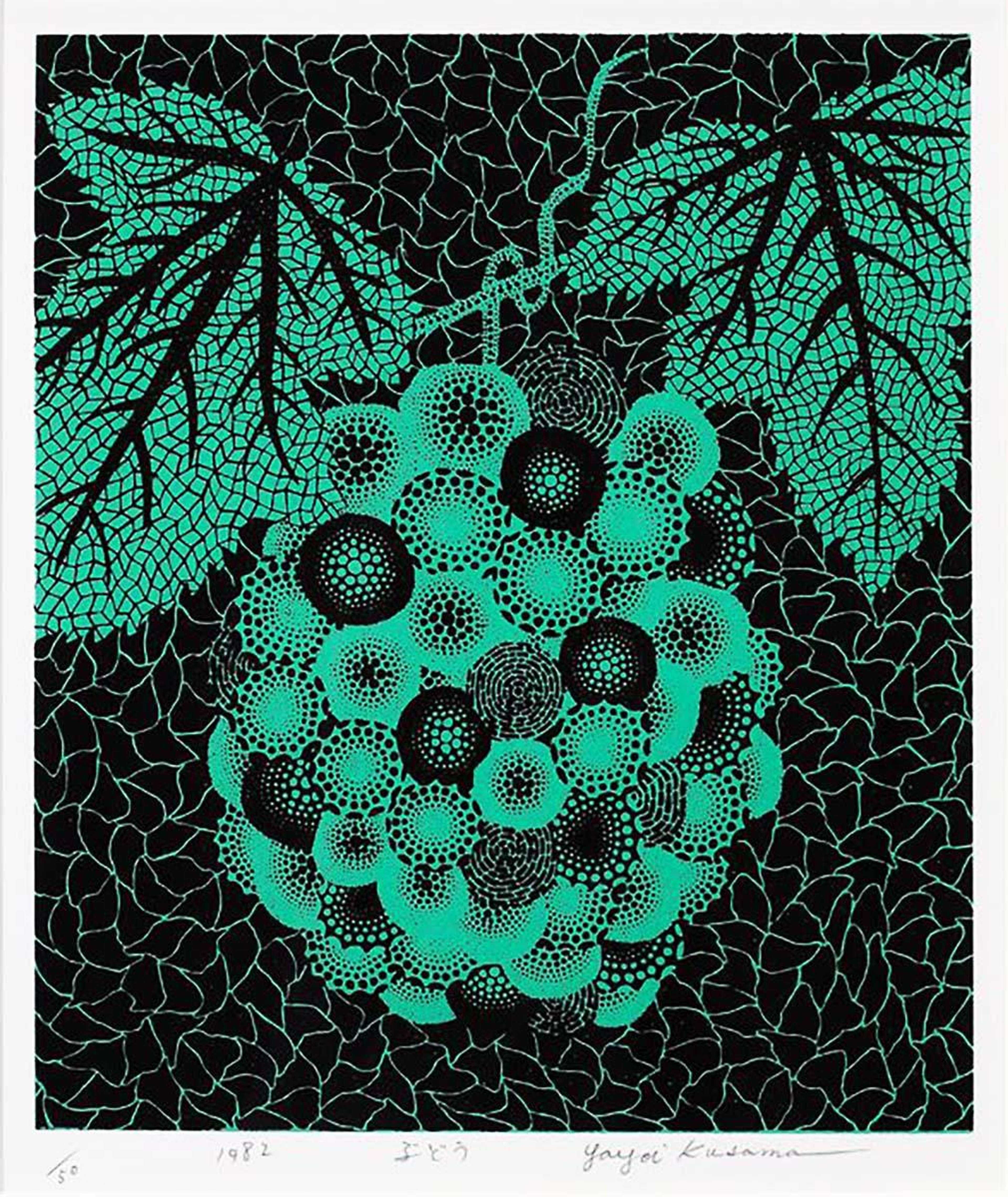 Grapes - Signed Print by Yayoi Kusama 1982 - MyArtBroker