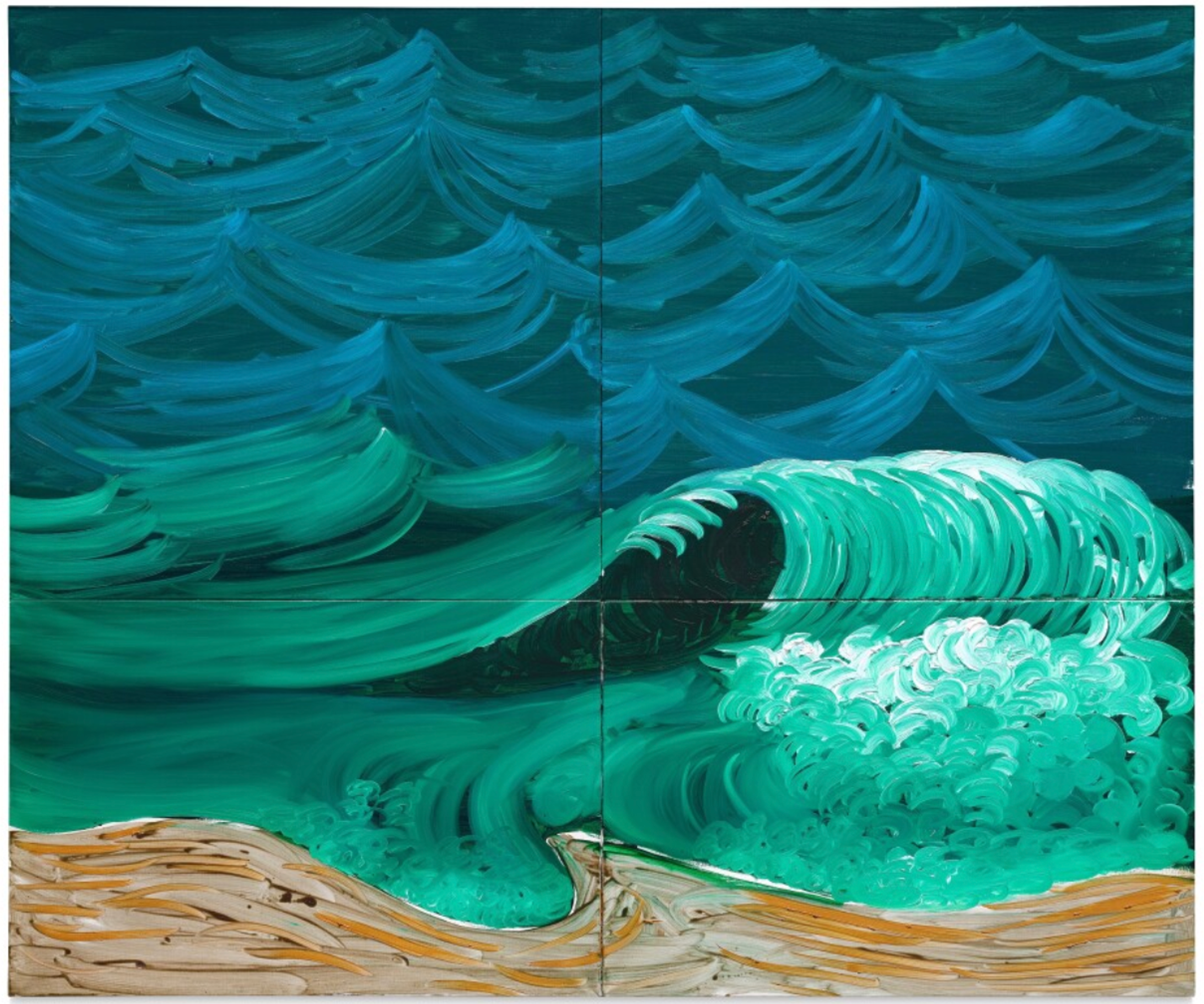 A Bigger Wave by David Hockney 1989 