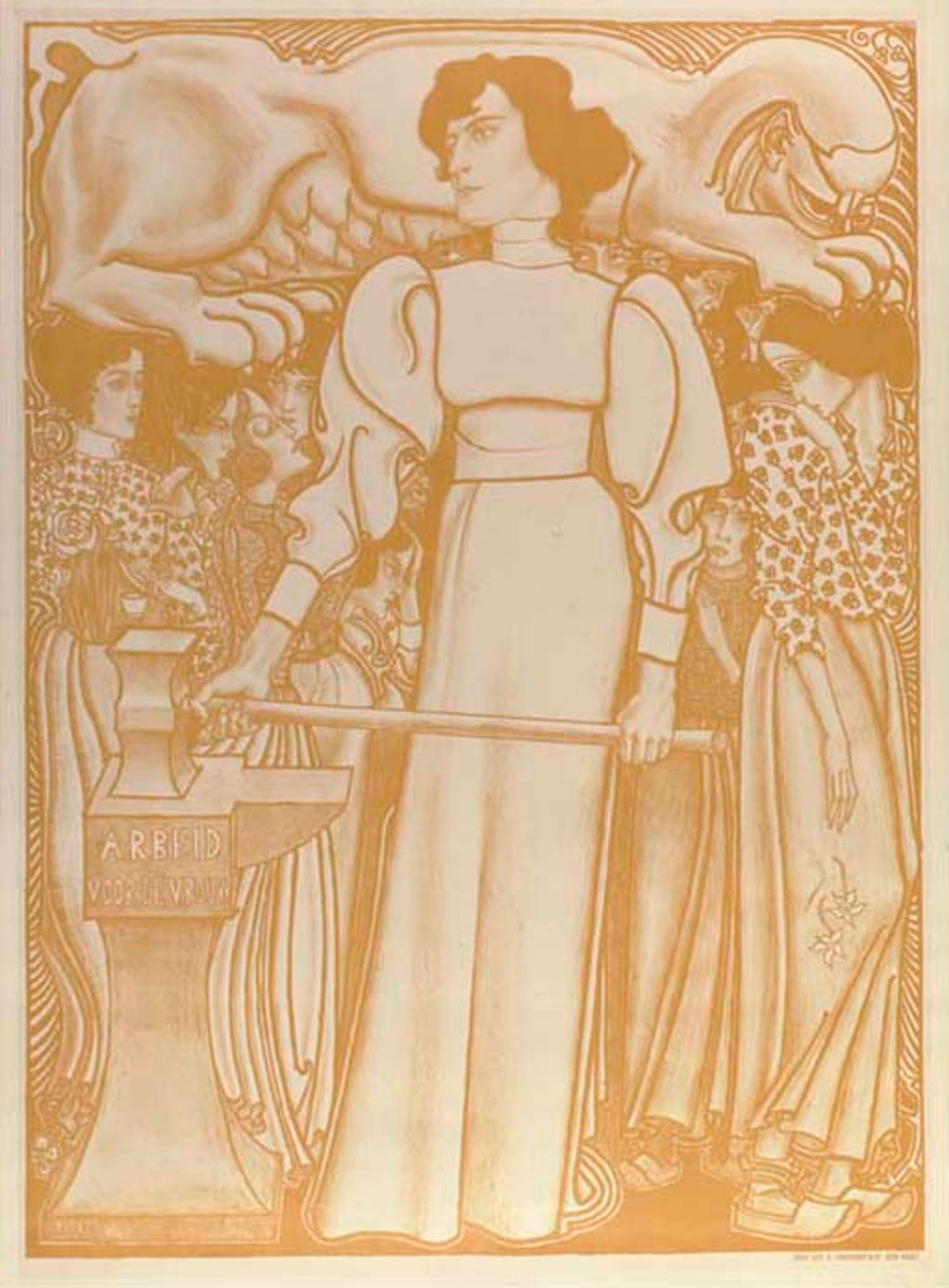 Arbeid Voor De Vrouw - Unsigned Print by Jan Toorop 1898 - MyArtBroker