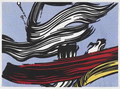 Brushstrokes - Signed Print by Roy Lichtenstein 1967 - MyArtBroker