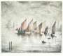 L S Lowry: Sailing Boats - Signed Print