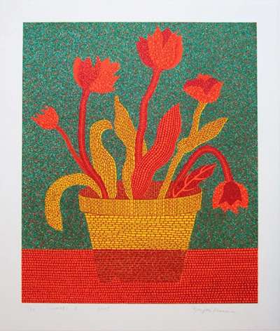 Flowers B - Signed Print by Yayoi Kusama 2005 - MyArtBroker