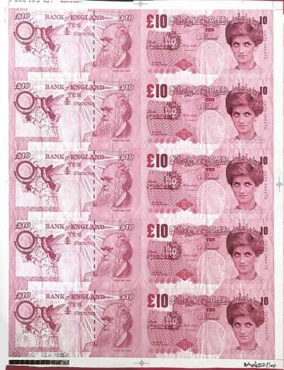 Di-Faced Tenners (Pink) - Signed Print by Banksy 2004 - MyArtBroker