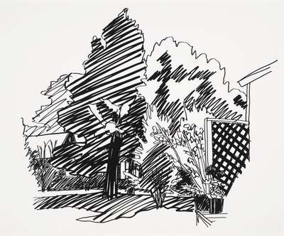 Jeannie's Backyard Easthampton - Signed Print by Tom Wesselmann 1989 - MyArtBroker