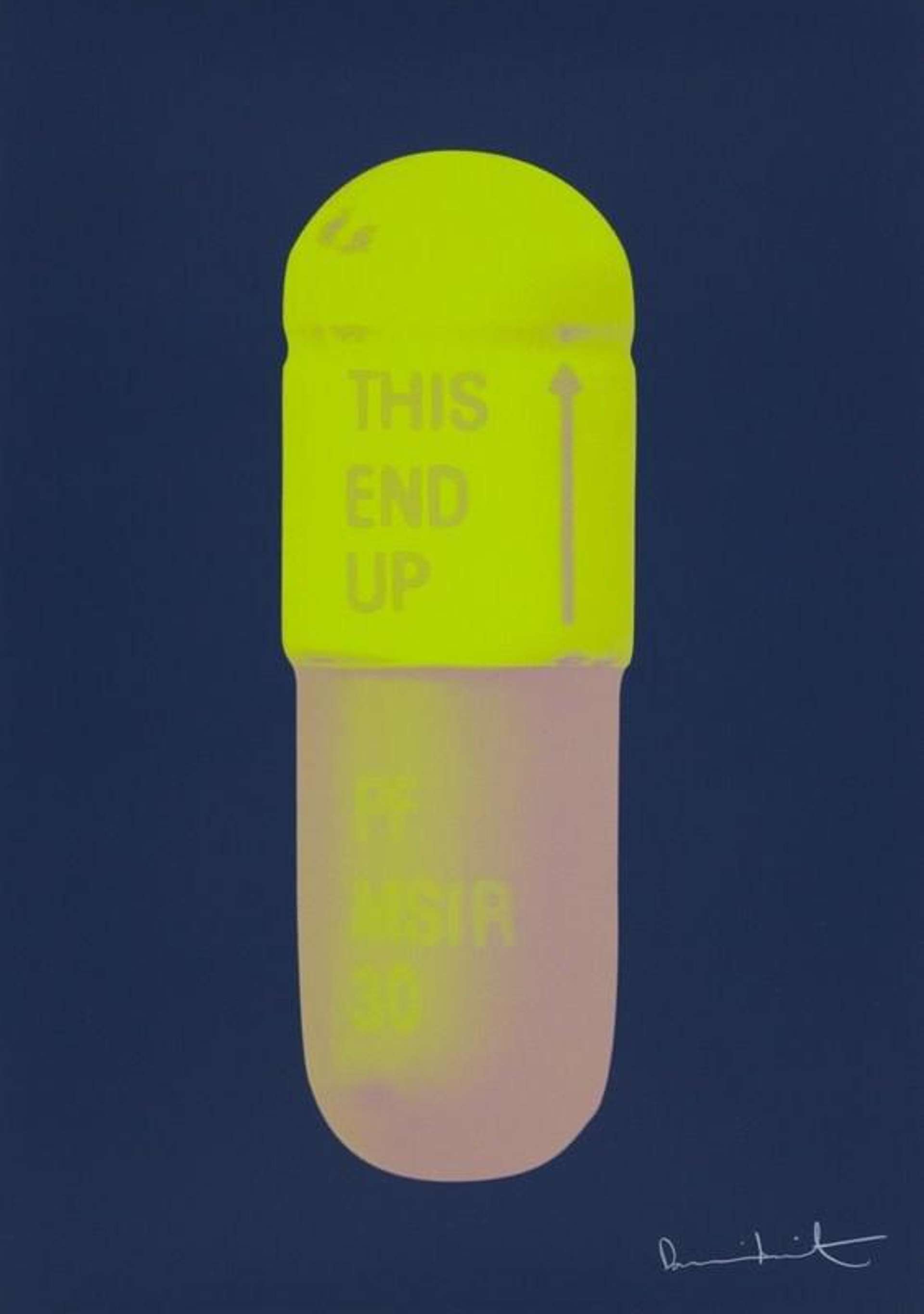The Cure (midnight blue, neon green, fizzy pink) - Signed Print by Damien Hirst 2014 - MyArtBroker