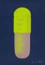 Damien Hirst: The Cure (midnight blue, neon green, fizzy pink) - Signed Print