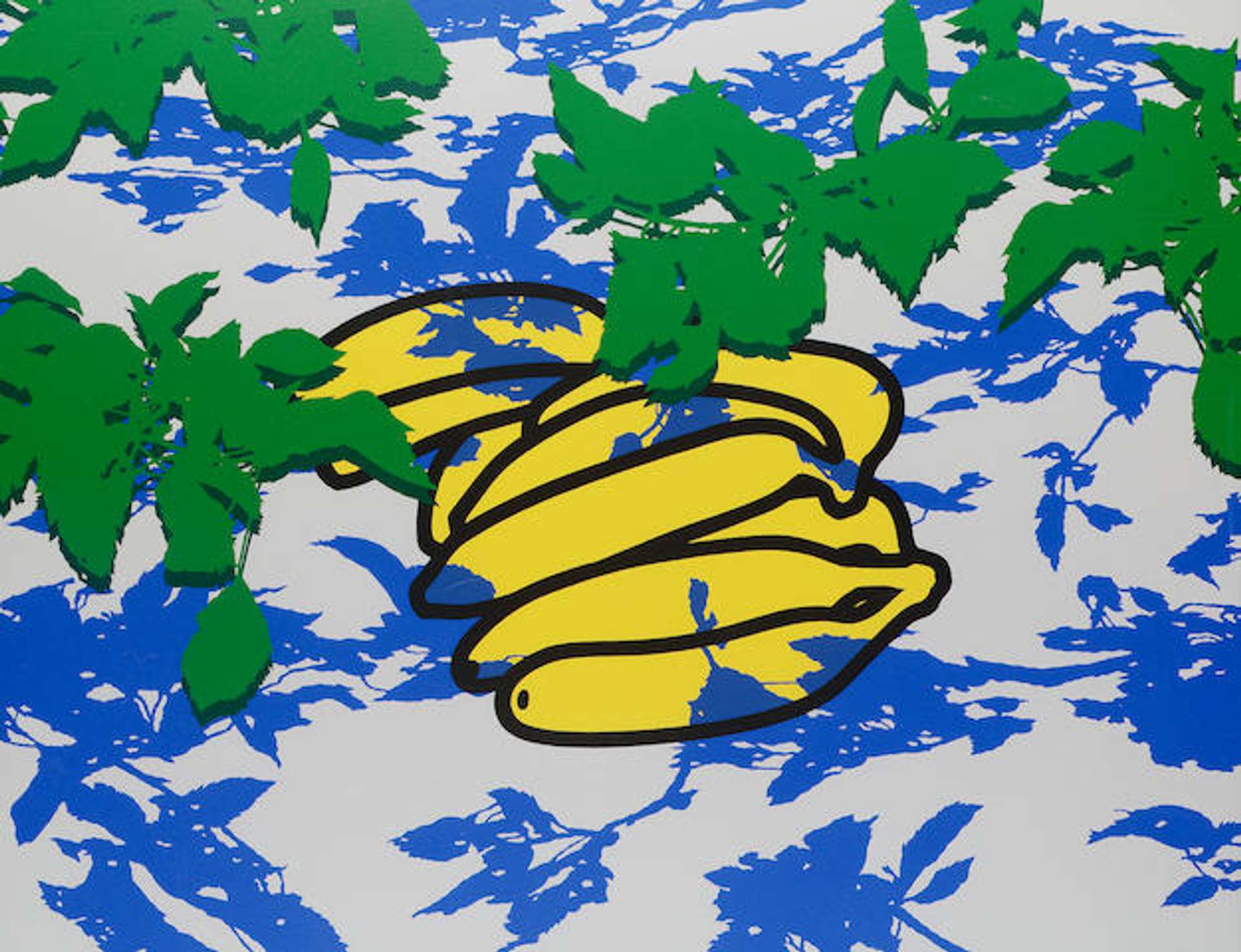 Bananas With Leaves - Signed Print