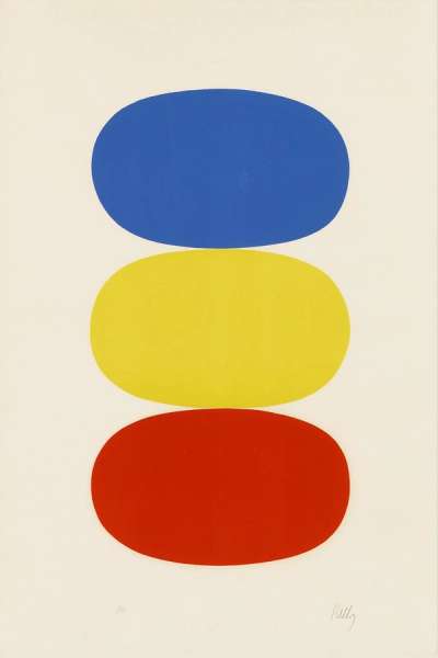 Blue And Yellow And Red-Orange - Signed Print by Ellsworth Kelly 1965 - MyArtBroker