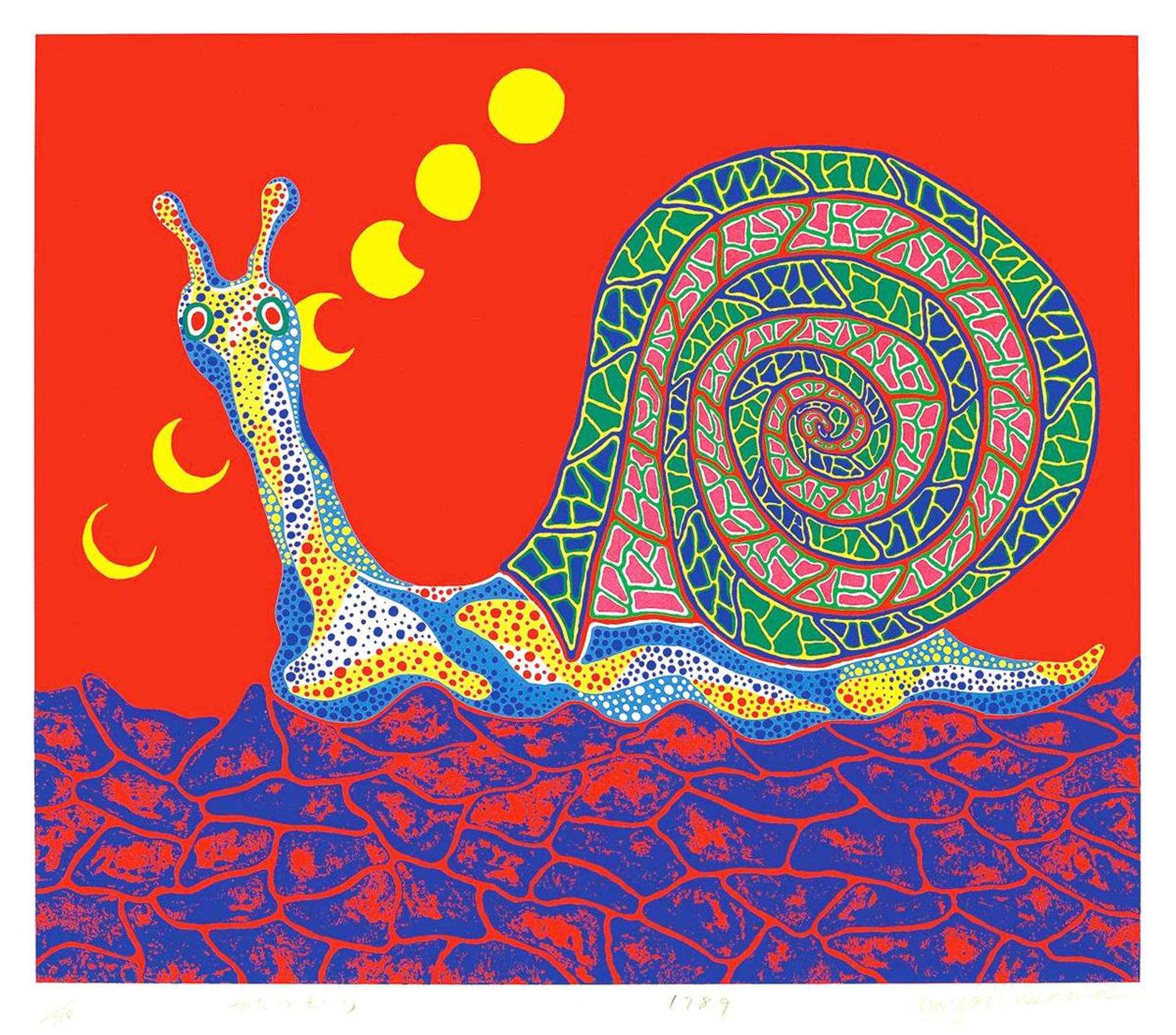 Yayoi Kusama: Snail - Signed Print