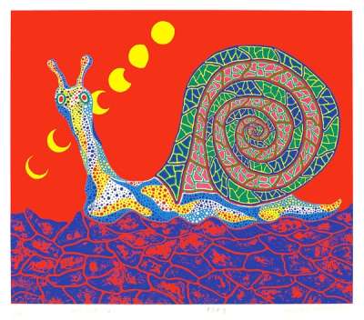 Snail - Signed Print by Yayoi Kusama 1989 - MyArtBroker