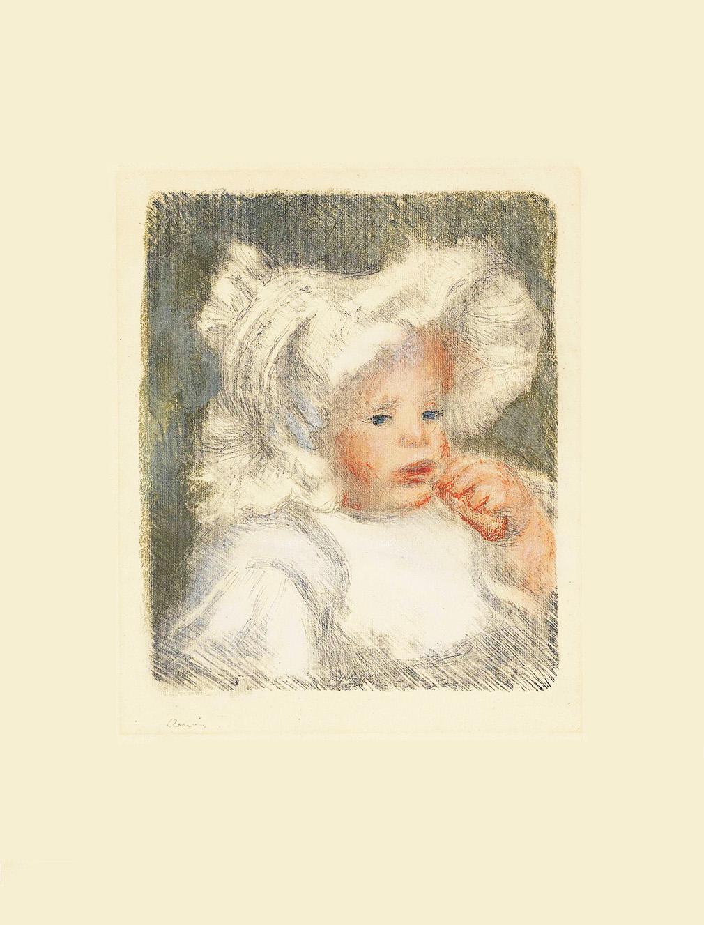 Pierre-Auguste Renoir【母と子】　保証書 Pierre-Auguste Renoir【母と子】 保証書 Pierre-Auguste Renoir