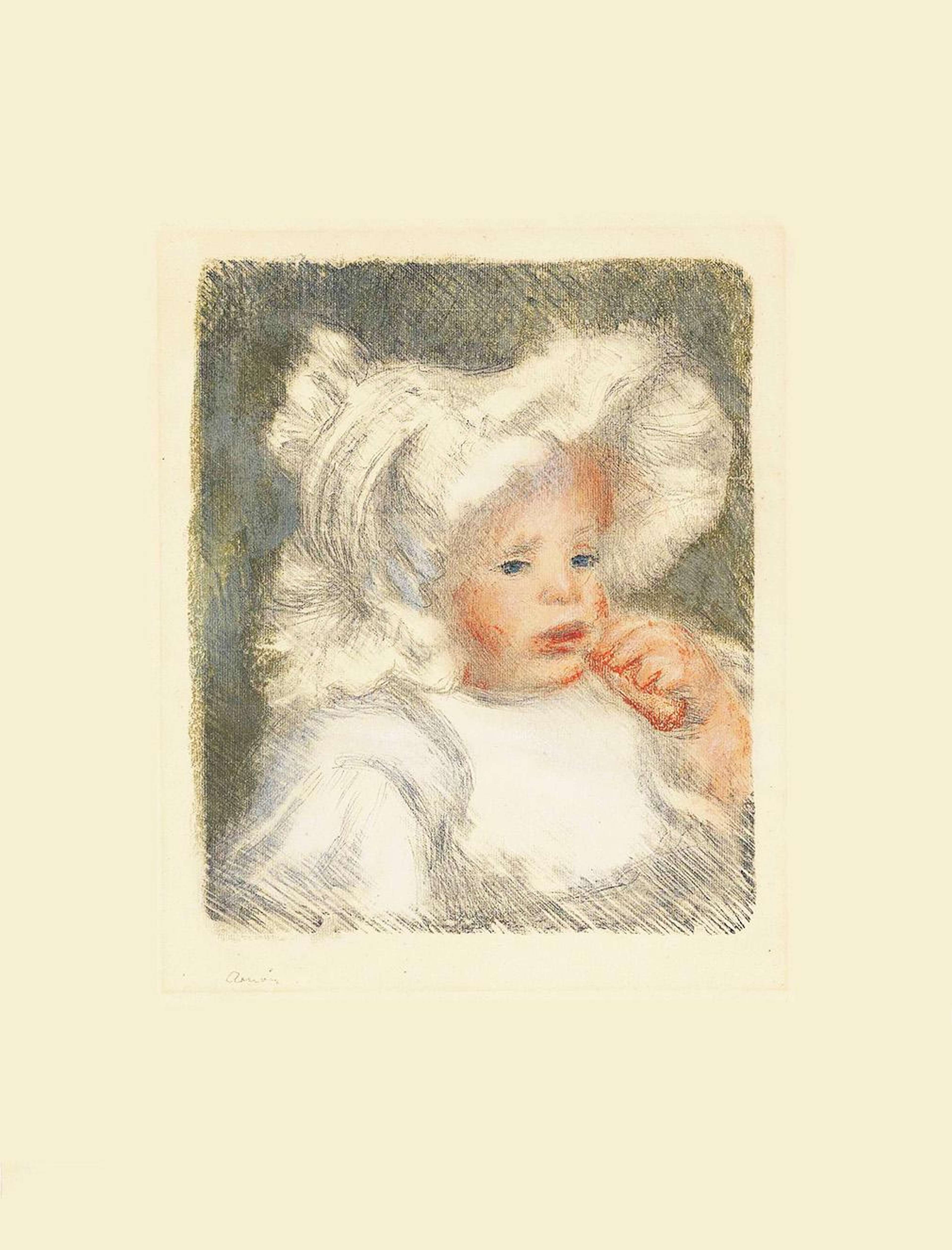 Enfant Au Biscuit - Signed Print by Pierre Auguste Renoir 1899 - MyArtBroker