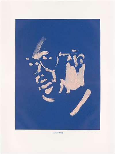 Blues Men (Albert King) - Signed Print by Thomas Schutte 2019 - MyArtBroker
