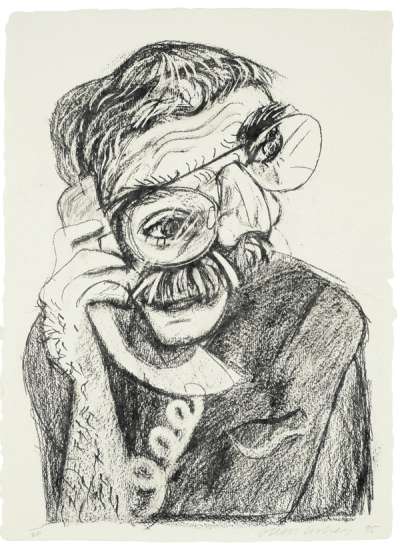 An Image Of Ken - Signed Print by David Hockney 1985 - MyArtBroker