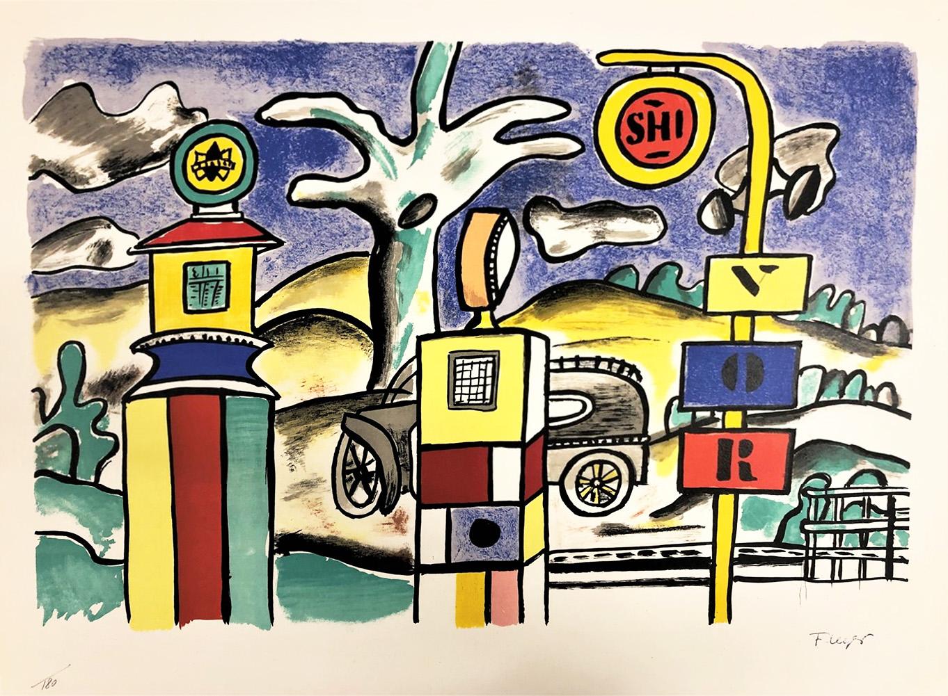 Fernand Leger La Piscine (Signed Print) 1959 | MyArtBroker