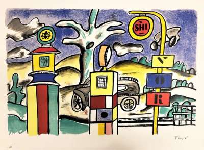 La Pompe A Essence - Signed Print by Fernand Leger 1959 - MyArtBroker