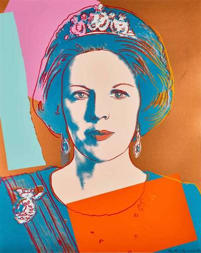 Queen Beatrix Of The Netherlands (F. & S. II.338) - Signed Print by Andy Warhol 1985 - MyArtBroker