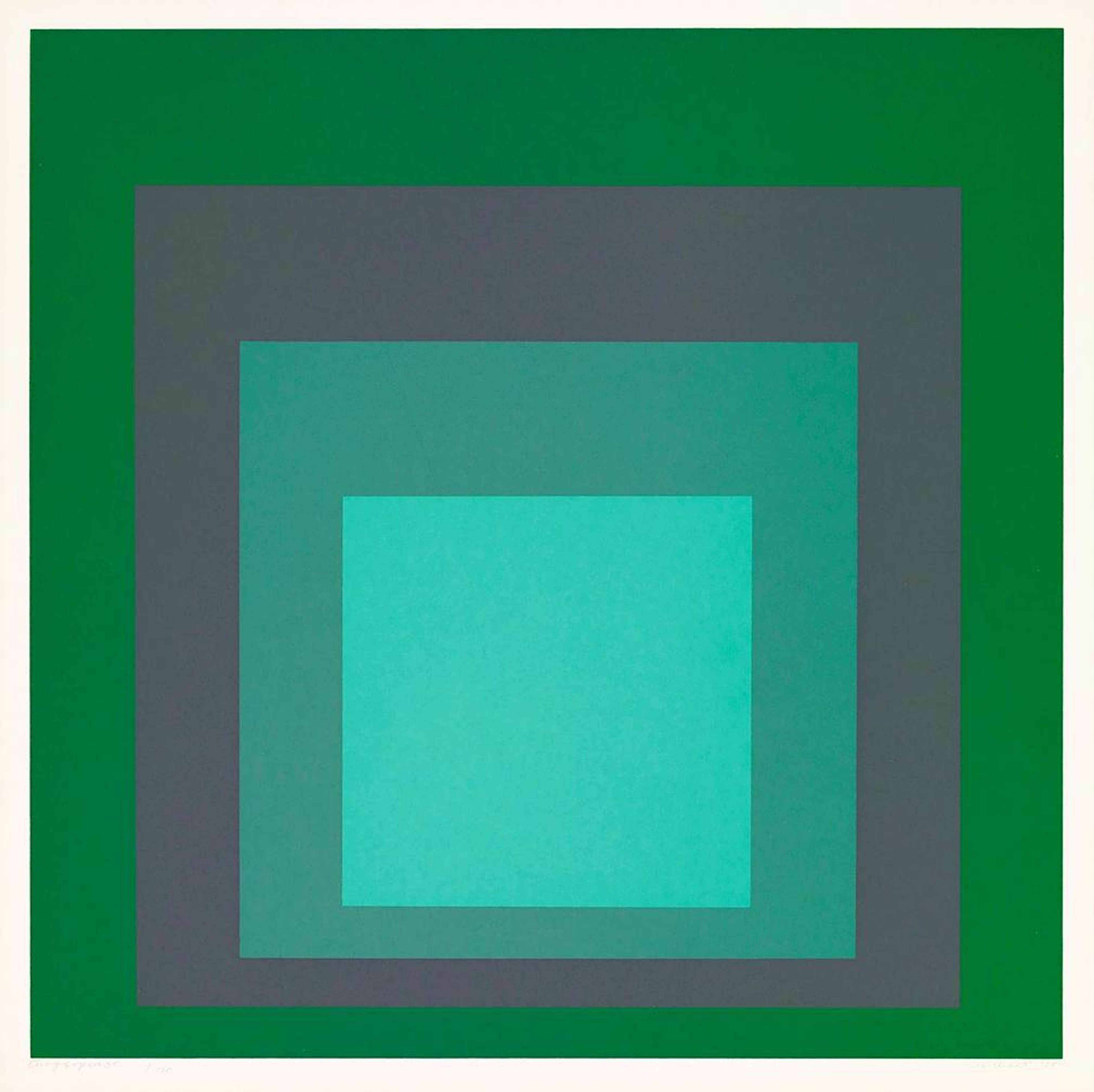 Chrysoprase - Signed Print by Josef Albers 1965 - MyArtBroker