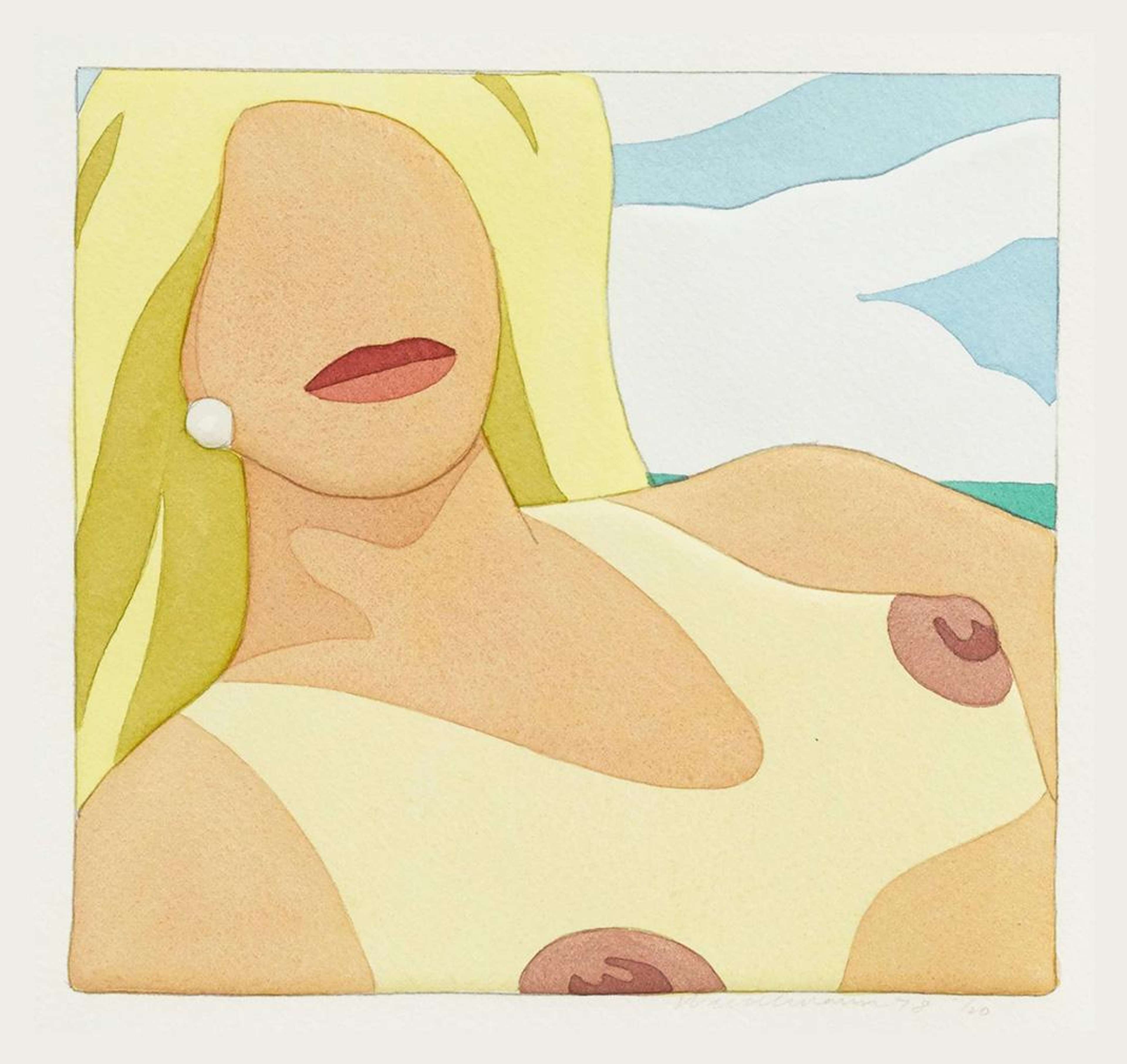 Seascape Nude - Signed Print by Tom Wesselmann 1978 - MyArtBroker