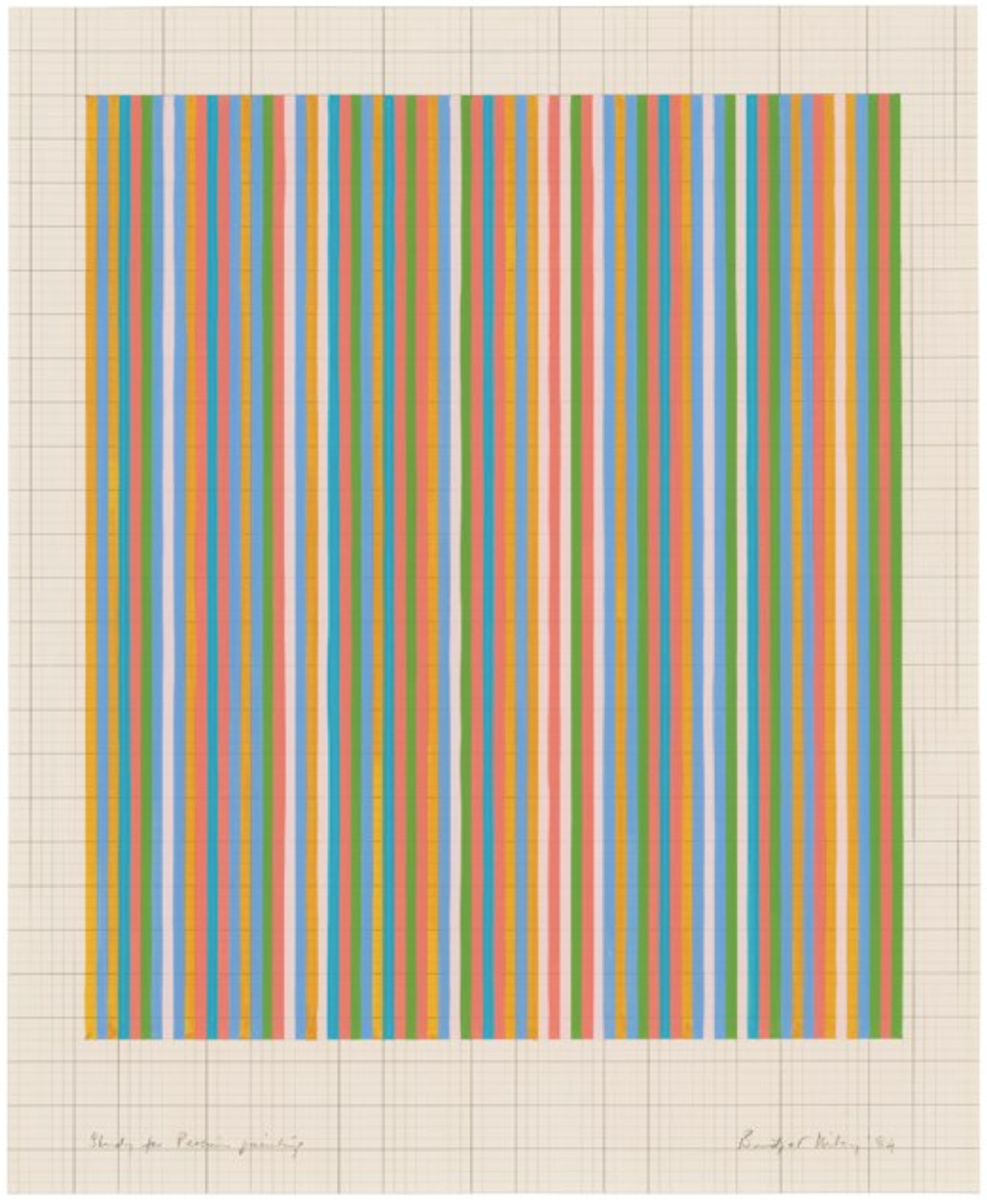 Study for Persian Painting by Bridget Riley - Christie's 2024 