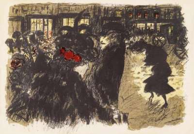 Place Le Soir - Signed Print by Pierre Bonnard 1899 - MyArtBroker