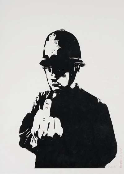 Rude Copper - Signed Print by Banksy 2003 - MyArtBroker
