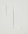 Lucio Fontana: Untitled (Silver Concetto Spaziale) - Other