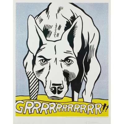 Grrrrrrrrrrr - Signed Print by Roy Lichtenstein 1965 - MyArtBroker