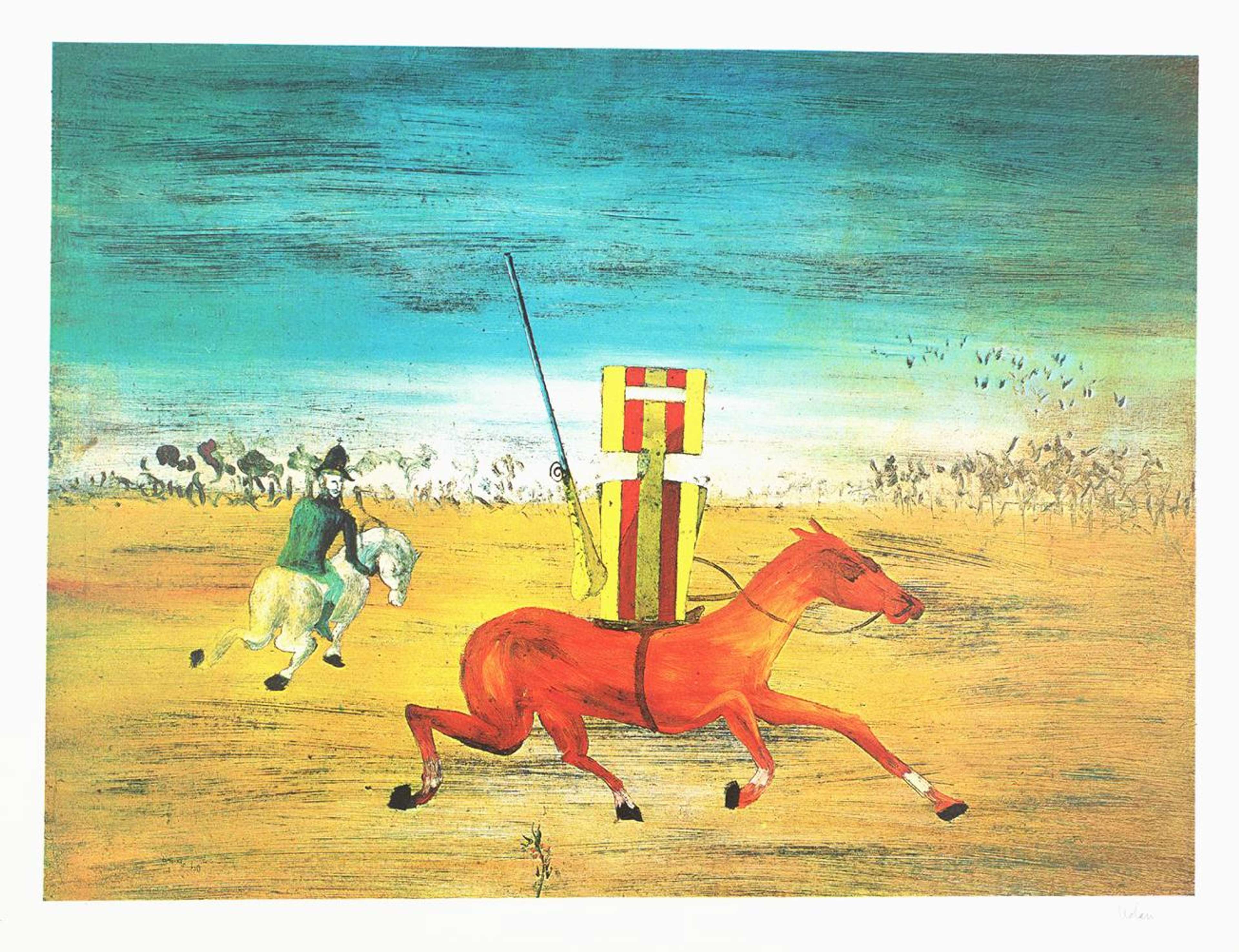 The Pursuit - Signed Print by Sidney Nolan 1971 - MyArtBroker