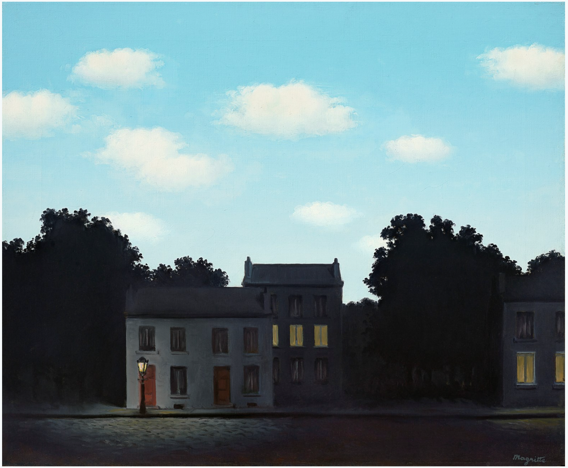 L’empire des lumières a painting by Rene Magritte - Christie's 2023